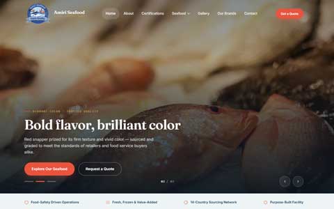 Amiri Seafood Website Design by Reternetics Mumbai