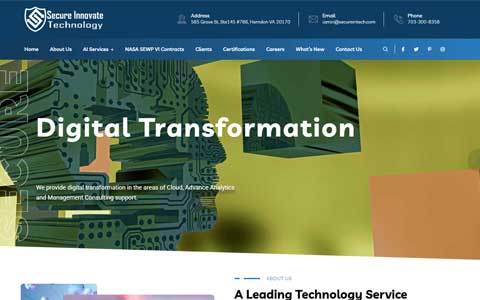 Secureintech AI Website Design by Reternetics Mumbai